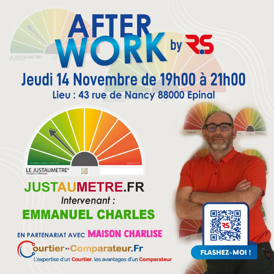 1er afterworks pour une conférence avec le Justaumetre®.