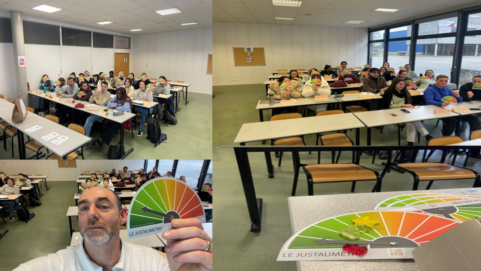 LE JUSTAUMETRE À LA FACULTÉ DU MANS.