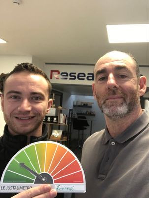 Le Justaumetre en visite chez un de ses partenaires