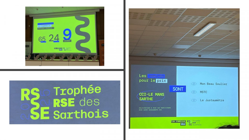 Les trophées Sarthois de la RSE - Une grande première pour le Justaumetre.