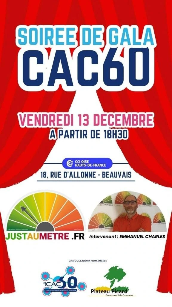Vendredi 13 - Le Justaumetre invité à la soirée de gala du CAC 60.